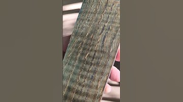 stabilized Curly White Oak #blackash #burlwood #forgedinfire #forgedinfire