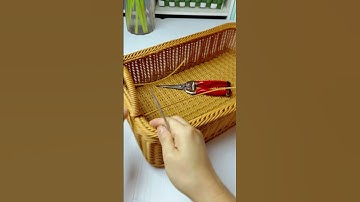 How to weave big storage basket with rattan #diy #rattan #handmade