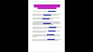 Appian Senior Developer Exam Latest Update 2024/2025 Actual Exam Questions and 100 Correct Answers