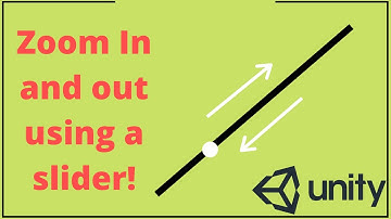 Unity Tutorial : How to zoom in and out using a slider