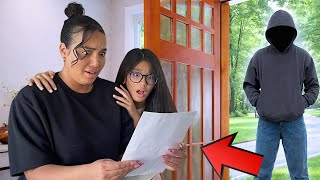 STALKER LEFT US A CREEPY LETTER...