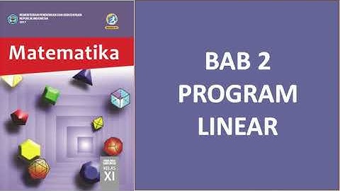 Materi Pelajaran Kelas XI SMA Bab 2 Program Linear Semester 1