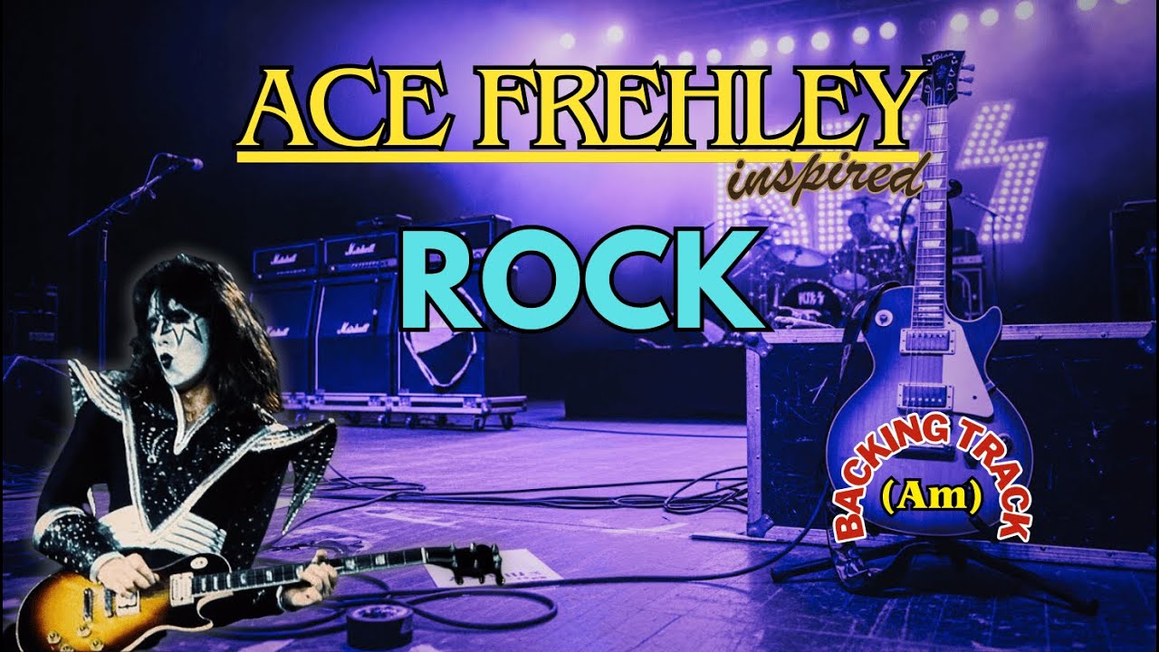 70s Hard Rock Backing Track – Ace Frehley Style (Am) 95 BPM