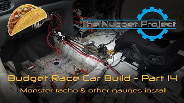Budget Race Car Build - Part 14 - Monster Tacho, water temp & oil pressure gauge install.