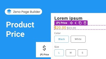 How to Use Product Price Element | Zeno Page Builder Tutorial