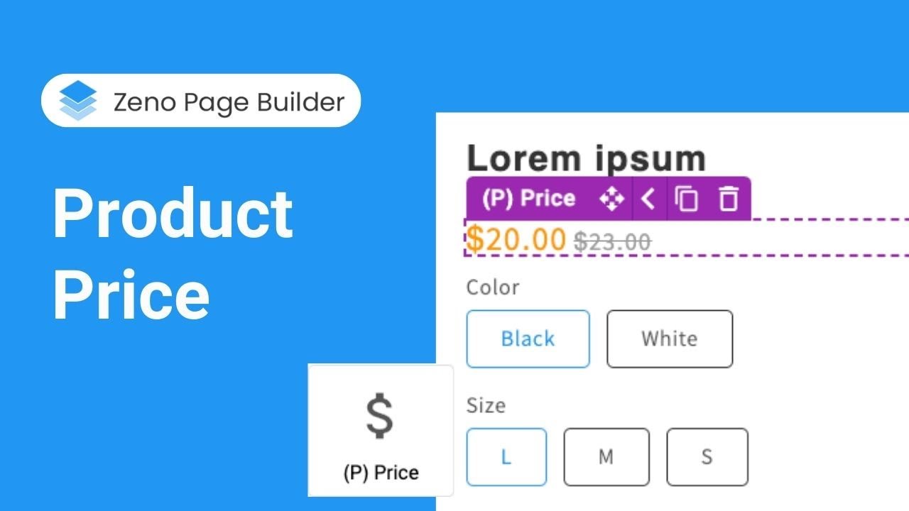 How to Use Product Price Element | Zeno Page Builder Tutorial - YouTube