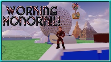HOW TO BUILD A WORKING MONORAIL! - DISNEY WORLD TOY BOX?! - Disney Infinity 3.0 Gameplay