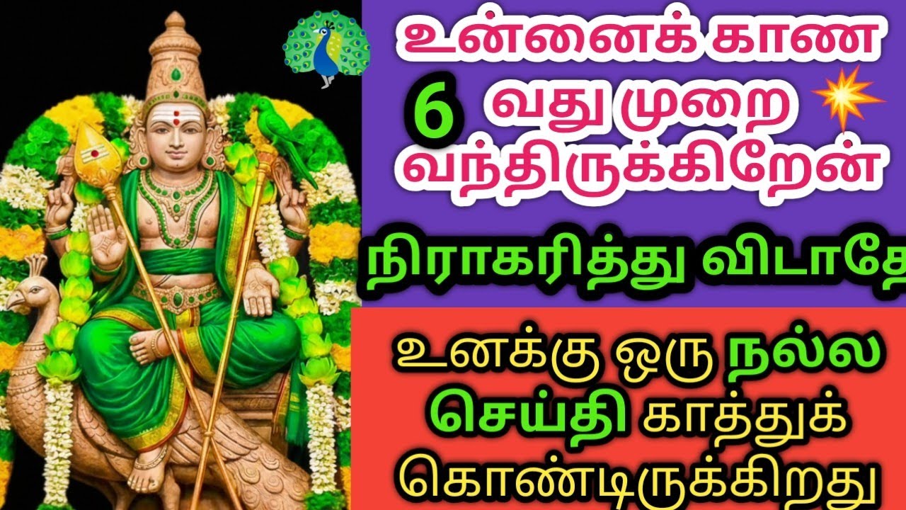 உன்னை காண ஆறாது முறை வந்திருக்கிறேன் இந்த முறையும் நிராகரித்து விடாதே 🦚🙏