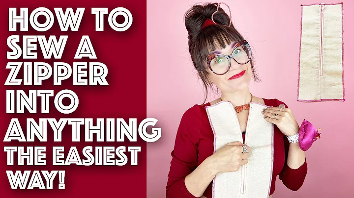 How To Sew a Zipper Into Anything The Easiest Way | Sew Anastasia