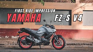 2024 Yamaha FZS V4 DLX Matte White Color First Ride Review ON YOUTUBE | Amazing Ride Experience