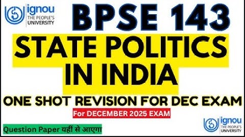 IGNOU BPSE 143 important question 2025 bpse 143 full revision for decmeber 2025 ignou exam #bpse143
