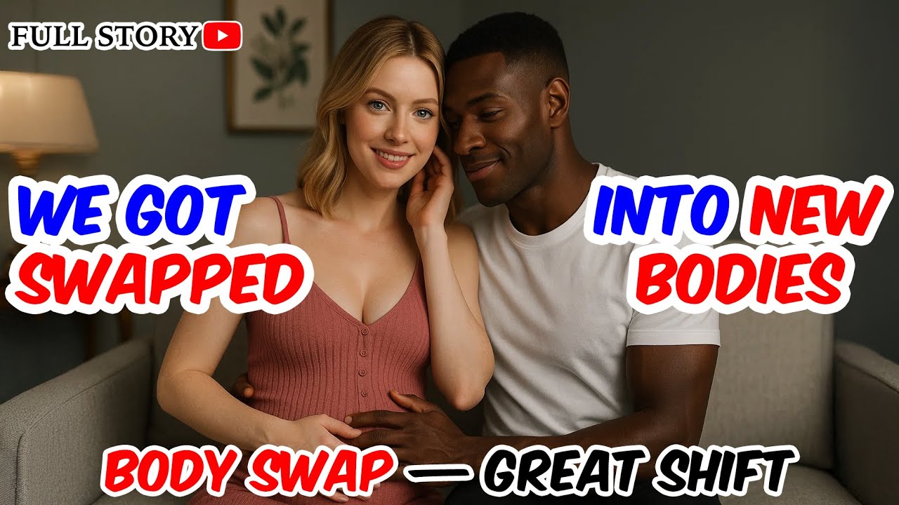 A person looking at their new body in shock