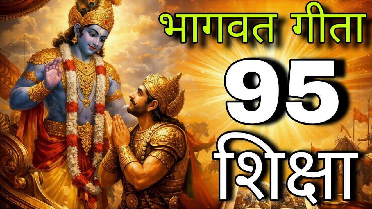 भगवत गीता 95 श्लोक | जीवन बदल्ने श्रीकृष्णको अमूल्य उपदेश