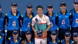 Men's singles trophy presentation | Brisbane International 2019(, 2019-01-06T13:08:49.000Z)