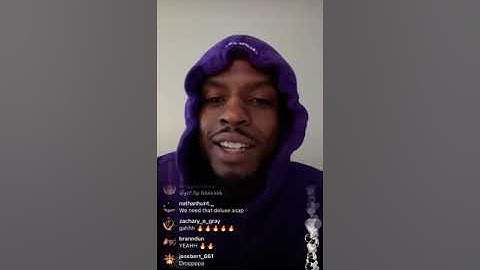 Pi’erre Bourne- Building Blocks IG Live 6/23 snippet