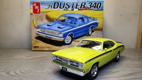 AMT Plymouth 71 Duster 340 1/25 scale Final Reveal - Buddy build with Chuck (Rides By Chuck)