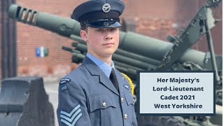 Air Cadet Toby Mathews on his honour at being 2021 HM Lord-Lieutenant Cadet for West Yorkshire