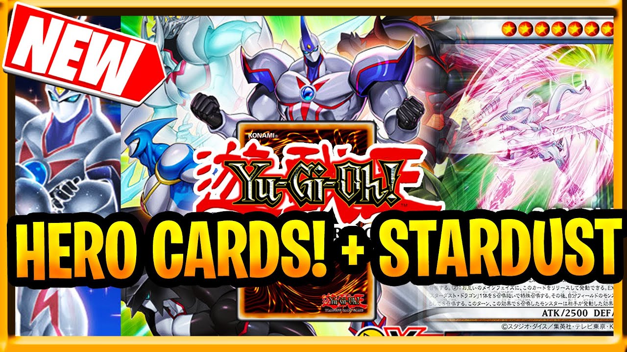 YuGiOh New Hero Support 2022 Neos, Stardust, Utopia History Archive