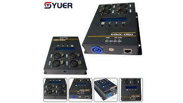 YUER NEW ArtNet DMX 2048 Ethernet Lighting Controller Interface 4 Universe/Truss Mountable/PoE CR041