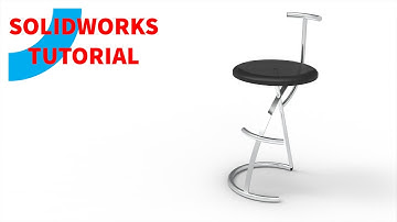 「DESIGN 421」 Stool | Solidworks tutorial