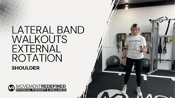 Lateral Band Walk-Outs External Rotation