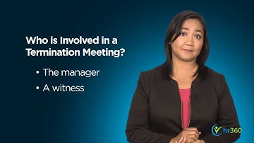 The Termination Meeting