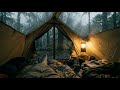 POV: Sleeping in a Tent During Heavy Rain 🌧️ Cozy Camping Ambience for Deep Sleep (3 Hours)
