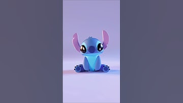 Stitch in 3d art in blender👍 #stitch #3d #animation #art #3danimation #liloandstitch