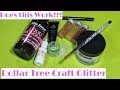 Does Dollar Tree Craft Glitter work with Acrylic? Let&#39;s Experiment! I test Both Polygel and Acrylic!