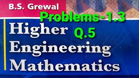 PROBLEMS1.3,Q.5|BS GREWAL|Cardan