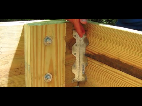 diy shed askthebuilder deck corner brackets - youtube