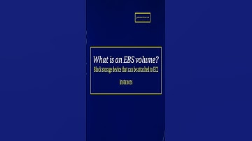 What is EBS Volume in AWS EC2?