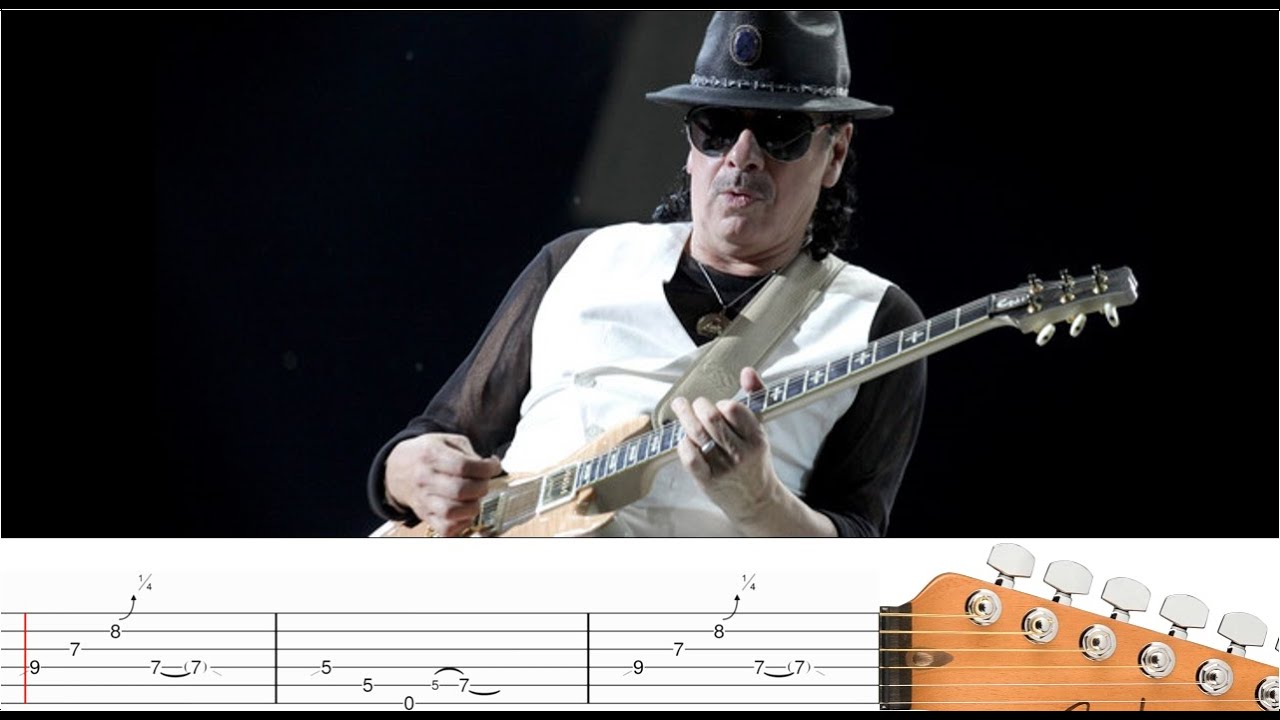 Black Magic Woman (Carlos Santana) Guitar Tab YouTube