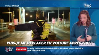 Couvre-feu: a-t-on le droit de se déplacer en voiture après 20h?