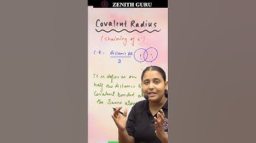 Covalent Radius | Rapid Chemistry 039 | Class 11 | By Nikki ma