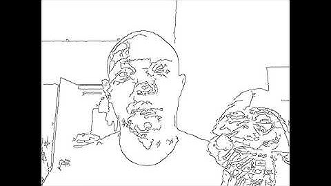 Live video sketch using OpenCV