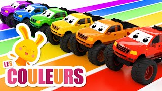 Couleurs et véhicules - Les Voitures - Monster truck - Comptines et chansons