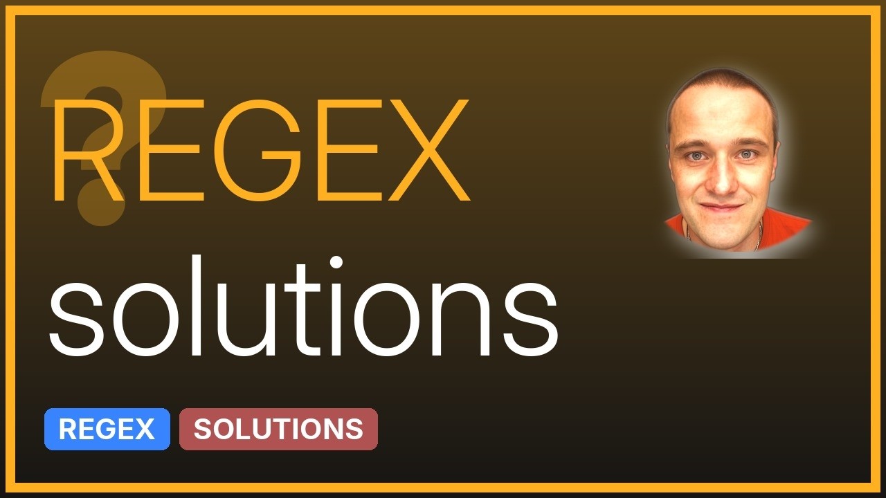 Regex any character except one word - YouTube