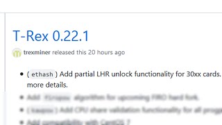 T-Rex 0.22.1 - LHR partial unlock