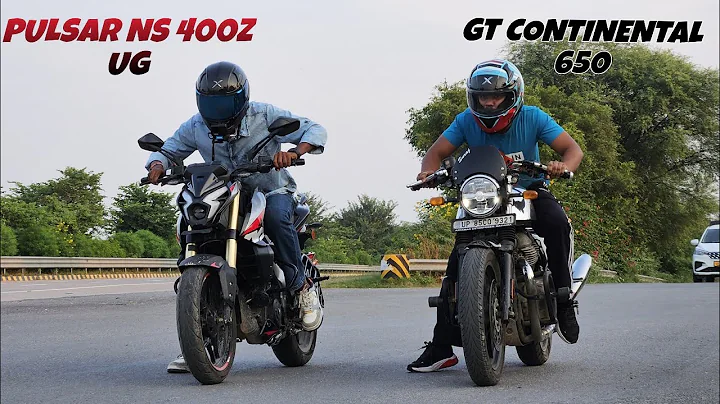 BAJAJ PULSAR NS 400Z 2025 VS ROYAL ENFIELD GT CONTINENTAL 650 || DRAG RACE