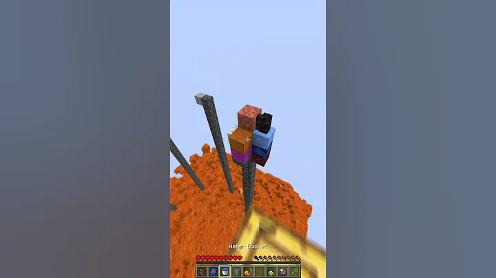 A close encounter with the Warden! Minecraft Pillars of Fortune #minecraftshorts #cubecraft