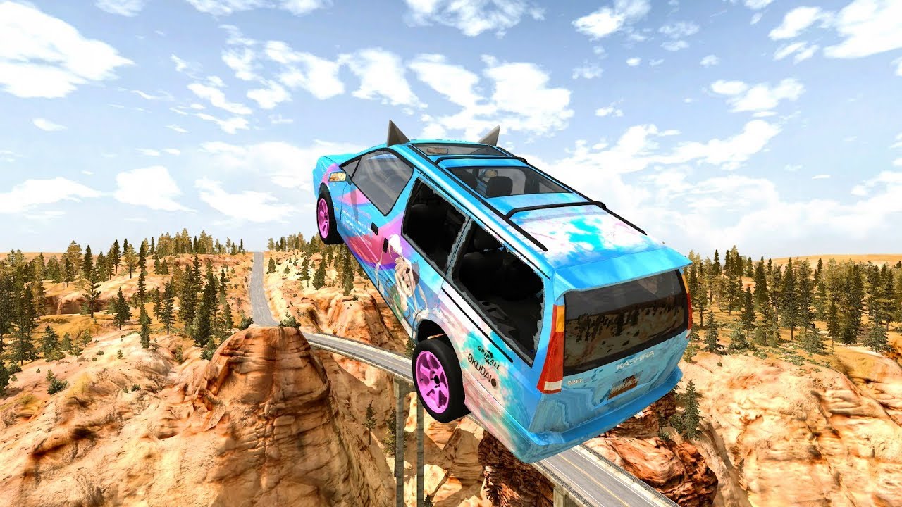 beamng.drive - cctv crash compilation Epic High Speed Jumps #57 – BeamNG Drive | CrashBoomPunk