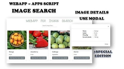 Apps Script - WebApp For Image Search (Special for Member)