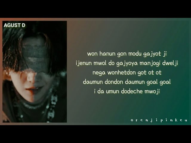 How To Rap: AGUST D - Daechwita fast part [With Simplified Easy Lyrics] class=