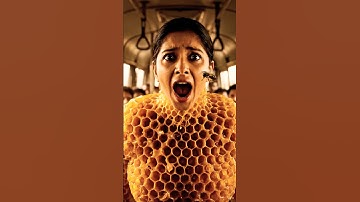 💫 “A Brave Gorilla Monkey Protected Bus Passengers from Angry Bees!” 🦍🚌🐝 #shorts #ai