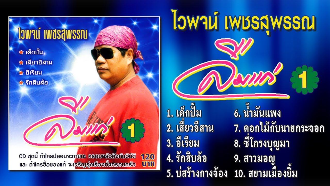 ไวพจน์ เพชรสุพรรณ ชุด ลืมแก่ 1 [Official Playlist]