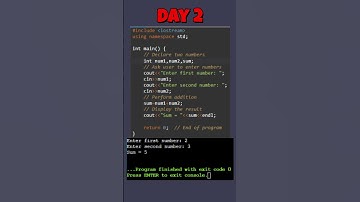 Program to Add Two Numbers In CPP | Beginner Tutorial | STHVIR YADAV | CPP | Day 2