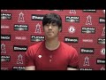 Shohei Ohtani talks about a possible MVP nomination