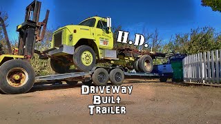 The home-built, 2 axle equipment trailer with hydraulic ramp | start to finish