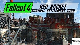 Fallout 4 Settlement Tour - Red Rocket Survival Base